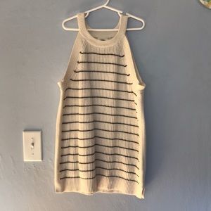 Off white and black sweater tank